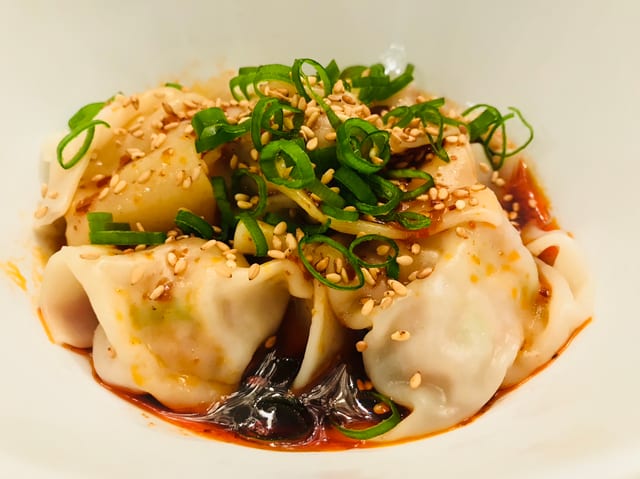 Wonton Dumplings (Chicken and Shrimp Dumplings).