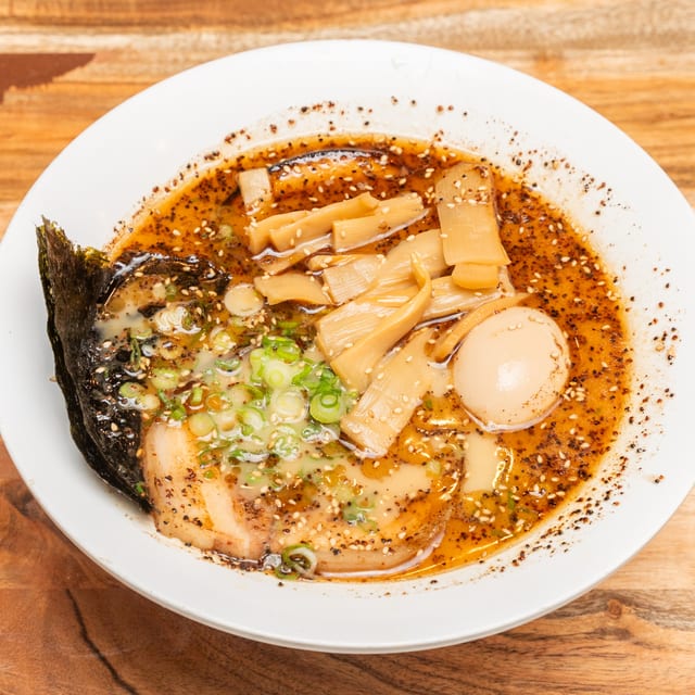 Black Garlic Tonkotsu (Black Garlic Pork Bone Broth Noodle Soup).