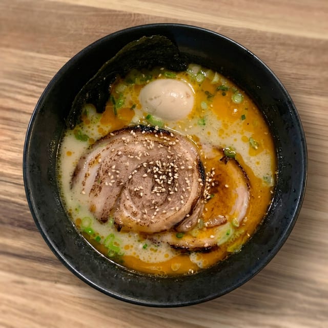 Tonkotsu Ramen (Pork Bone Broth Noodle Soup).
